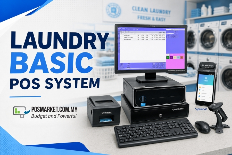 Laundry POS system for order tracking, billing and payment