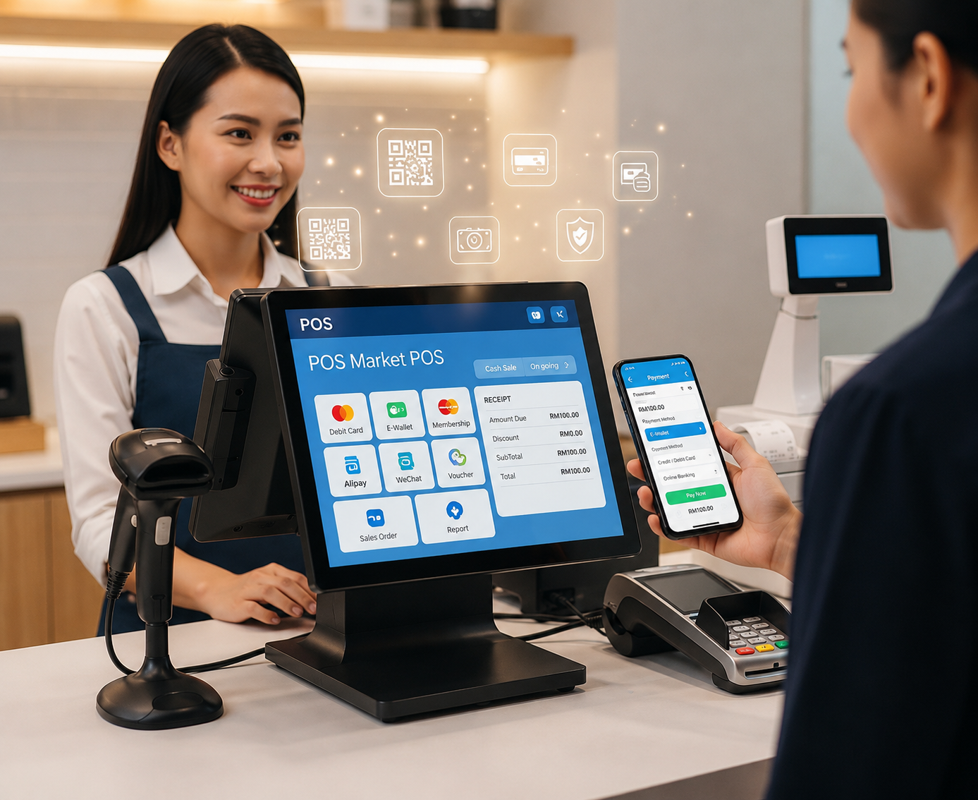 E-wallet payment ready