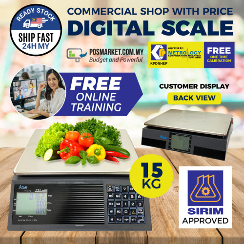 15kg digital weighing scale connected to BMO POS