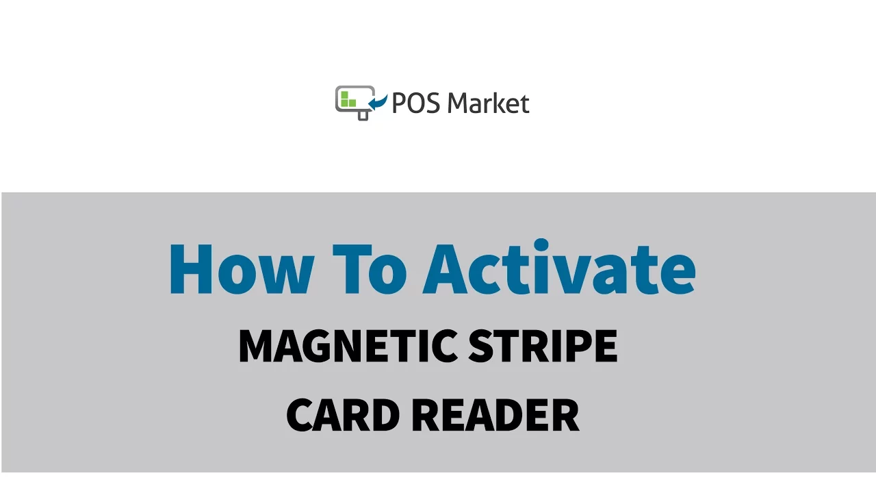 Activate Magnetic Stripe Card Reader