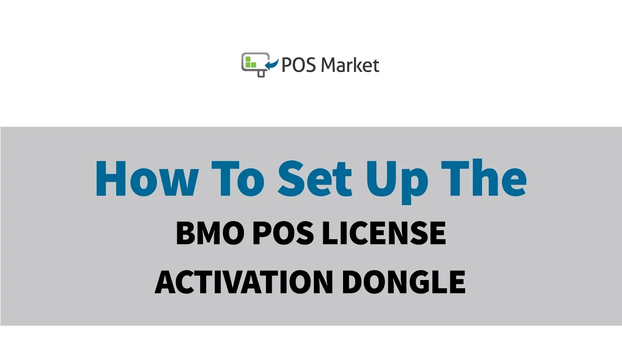 Set Up the BMO POS License Activation Dongle