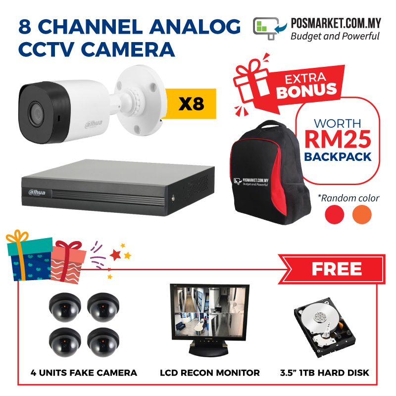 Paket Keamanan CCTV 8 Channel Hemat Dan Berkelas